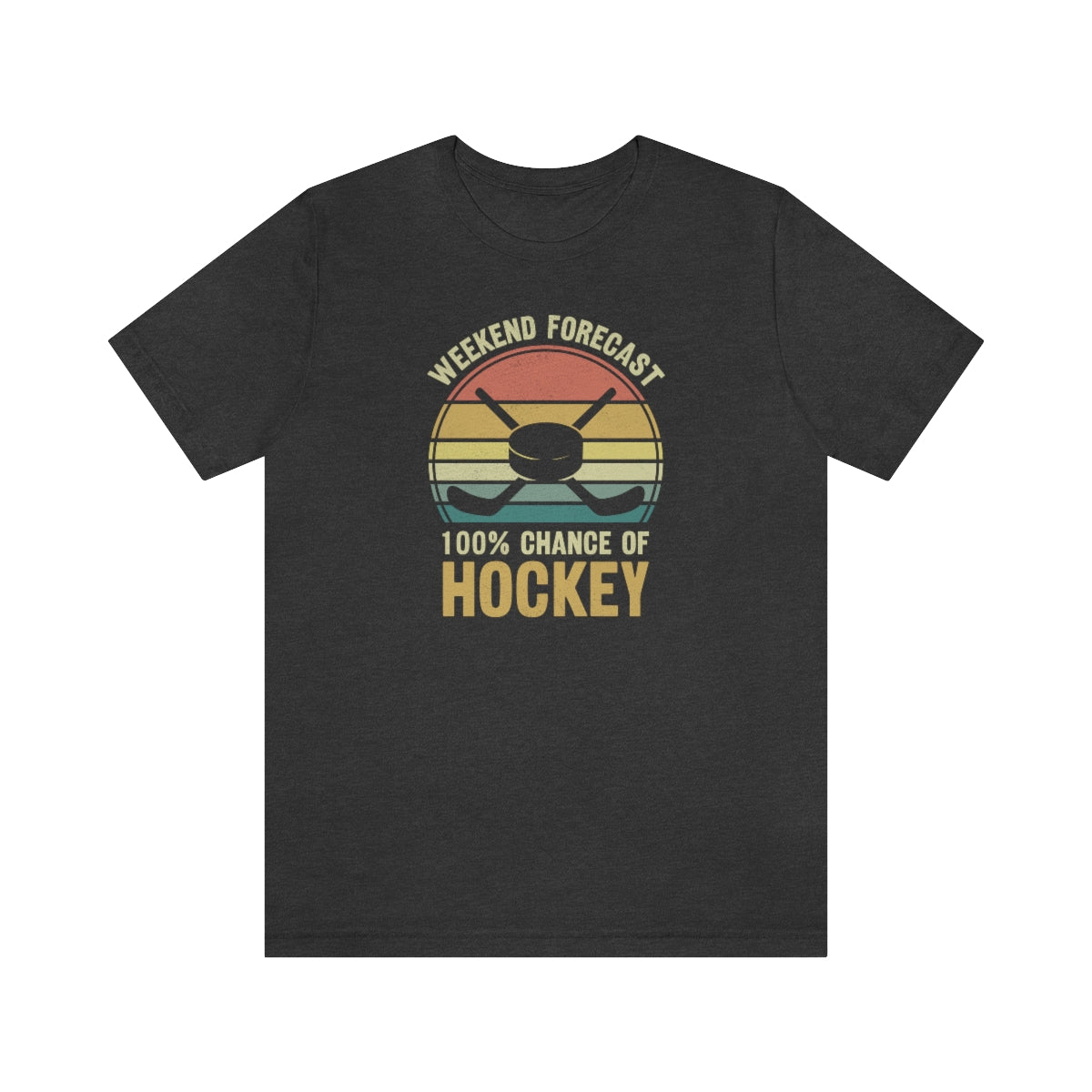 80's Retro Hockey Shirt | Vintage Eighties Hockey Gift For Men, Women & Kids Unisex Jersey Short Sleeve Tee, Hockey Mom, Hockey Dad