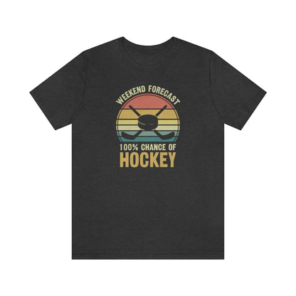 80's Retro Hockey Shirt | Vintage Eighties Hockey Gift For Men, Women & Kids Unisex Jersey Short Sleeve Tee, Hockey Mom, Hockey Dad