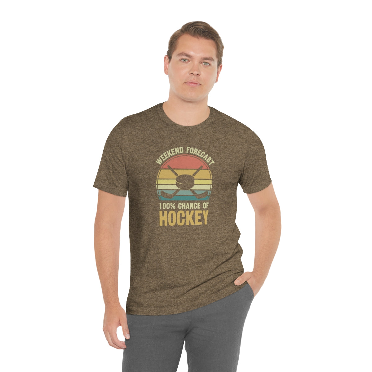 80's Retro Hockey Shirt | Vintage Eighties Hockey Gift For Men, Women & Kids Unisex Jersey Short Sleeve Tee, Hockey Mom, Hockey Dad