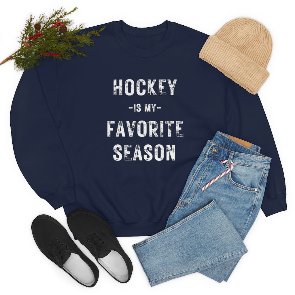 Hockey is my Favorite Season Sweatshirt, Hockey Sweatshirt, Vintage, Women's Hockey Sweatshirt, Sports, Beer, Tailgating, Wine, NHL