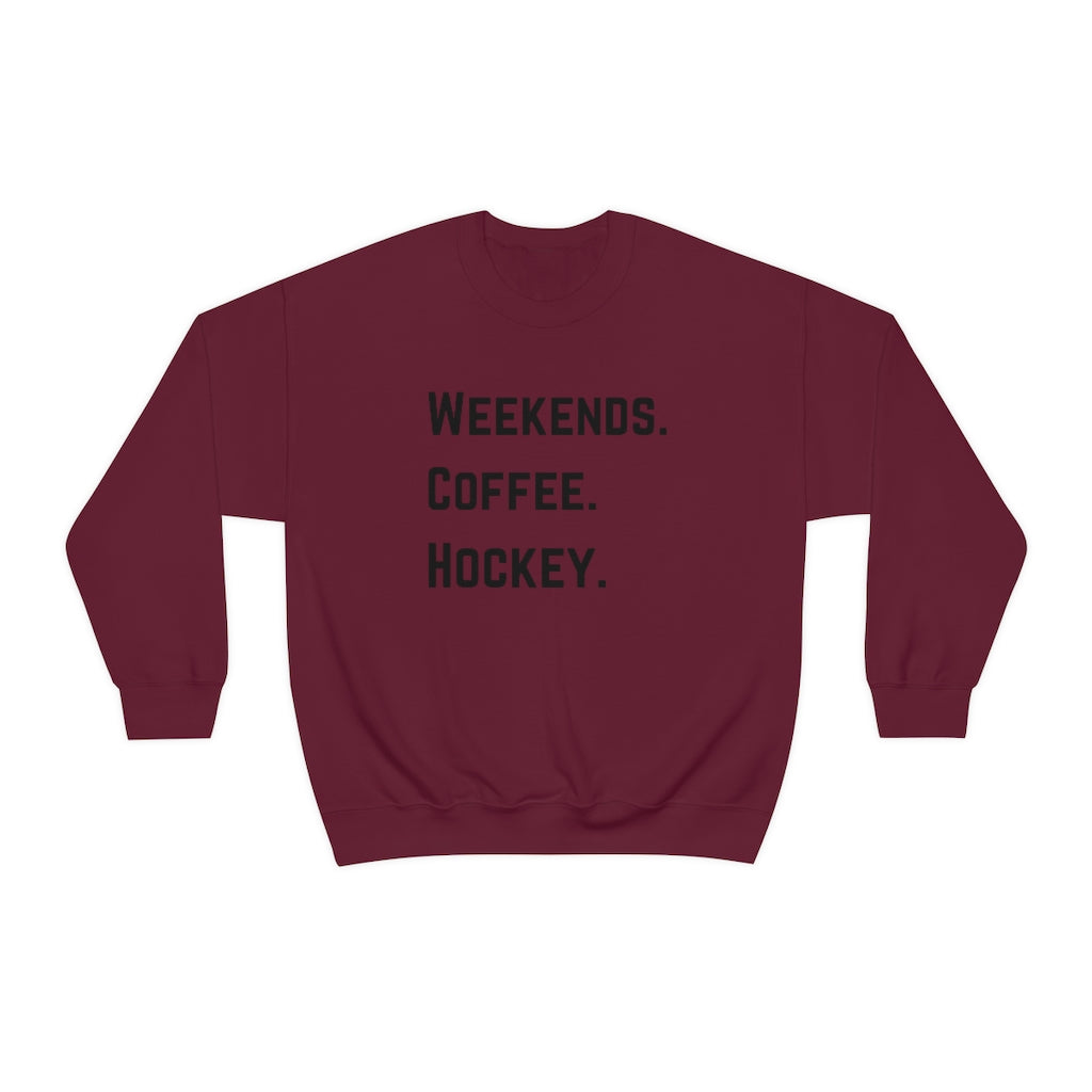 Weekends Coffee Hockey Mom Shirt, Hockey Sweatshirt, Vintage, Women's Hockey Sweatshirt, Sports, Beer, Tailgating, Wine,