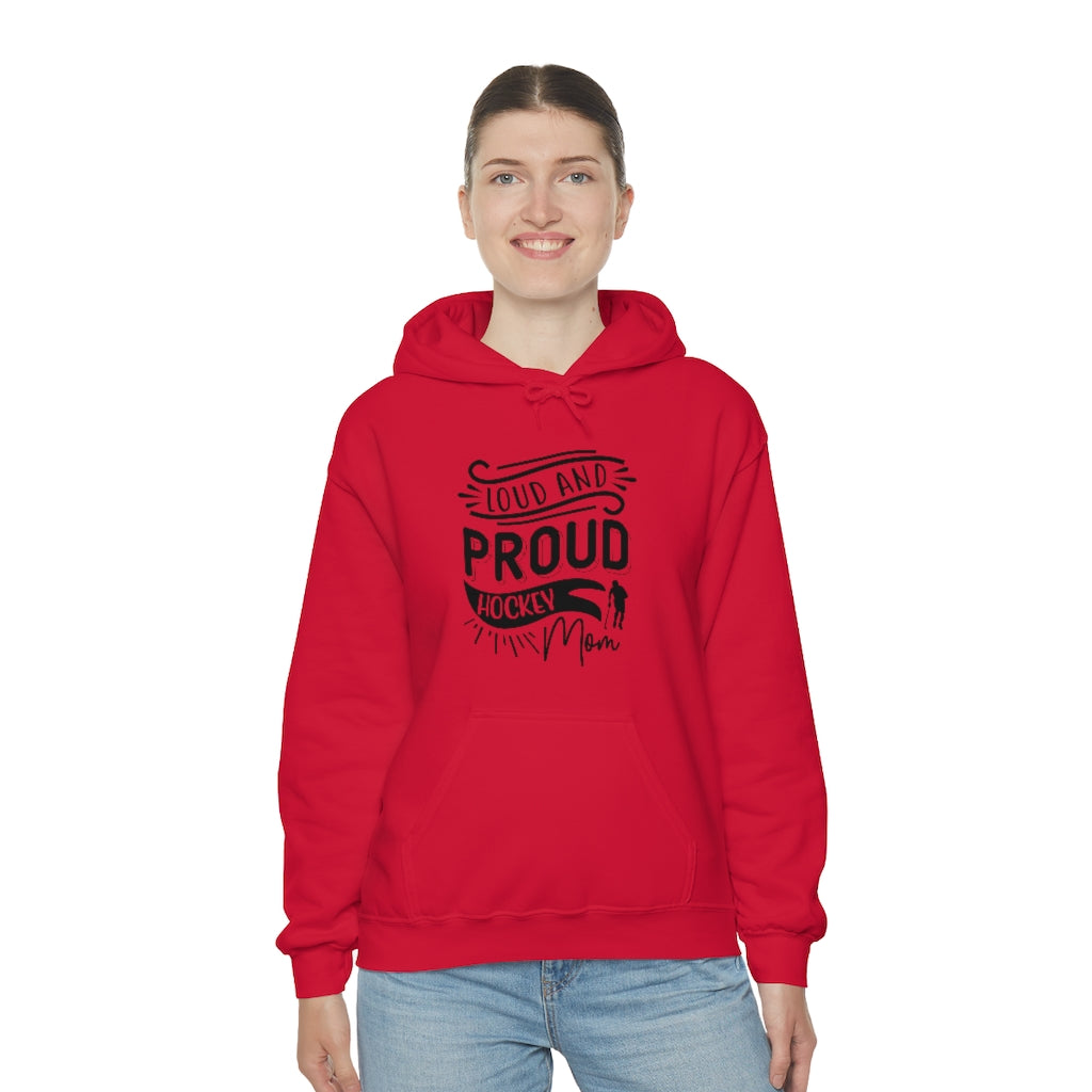 Loud and Proud Hockey Mom Gifts: Only Thing Tougher Than a Hockey Player Retro Vintage Unisex Heavy Blend Hooded Sweatshirt