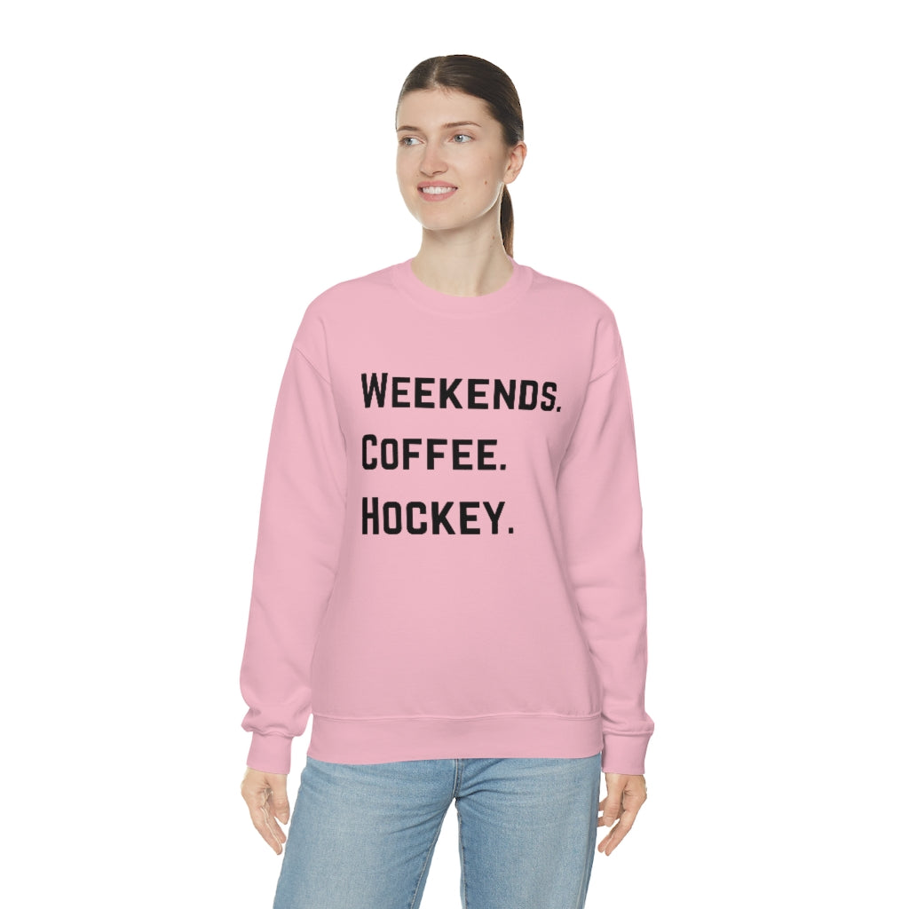 Weekends Coffee Hockey Mom Shirt, Hockey Sweatshirt, Vintage, Women's Hockey Sweatshirt, Sports, Beer, Tailgating, Wine,