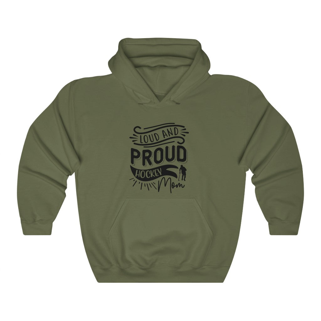 Loud and Proud Hockey Mom Gifts: Only Thing Tougher Than a Hockey Player Retro Vintage Unisex Heavy Blend Hooded Sweatshirt