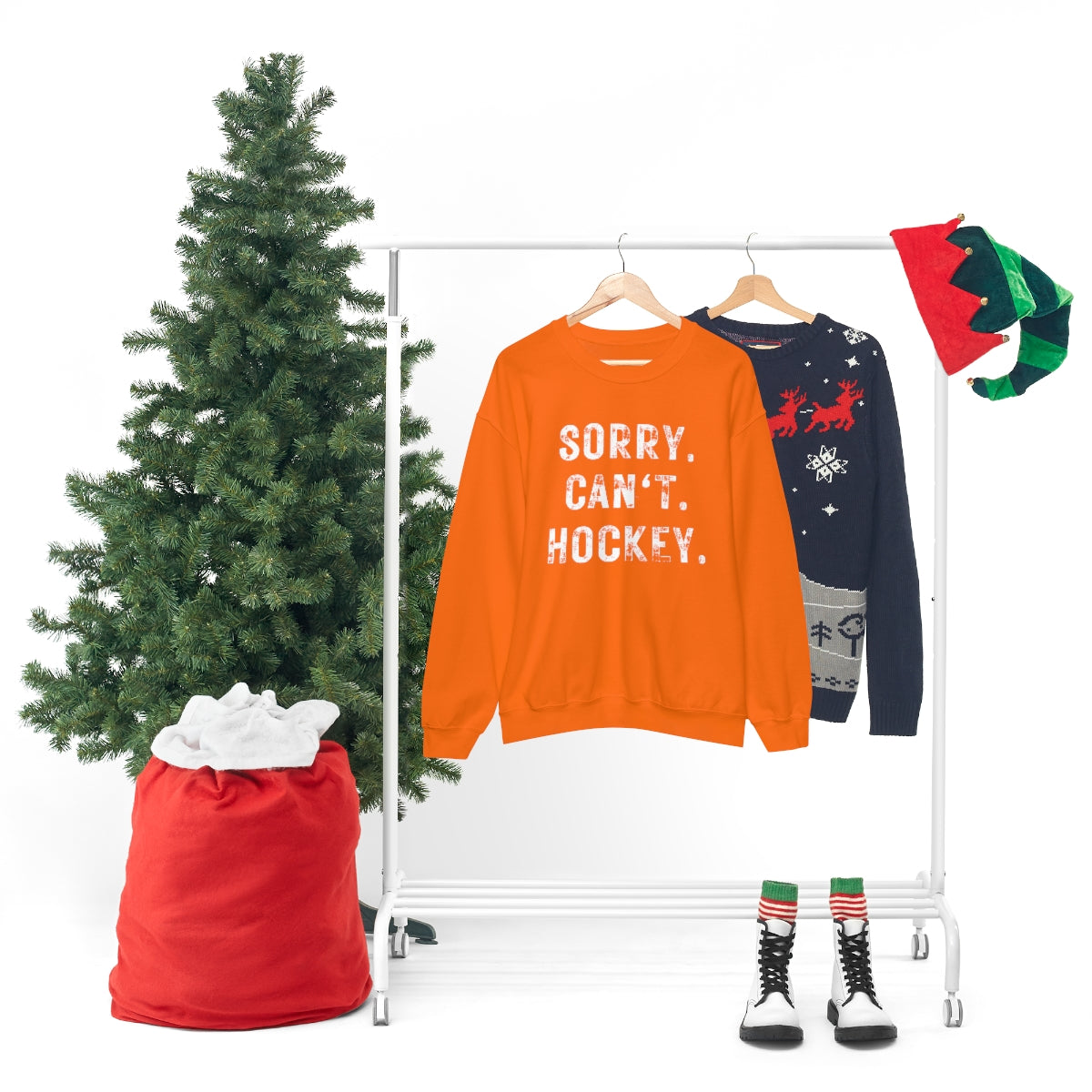 Hockey Season Funny Sweatshirt | Hockey Mom Shirt | Hockey Sweatshirt | Hockey Gifts | Sweaters for Women | Hockey Art