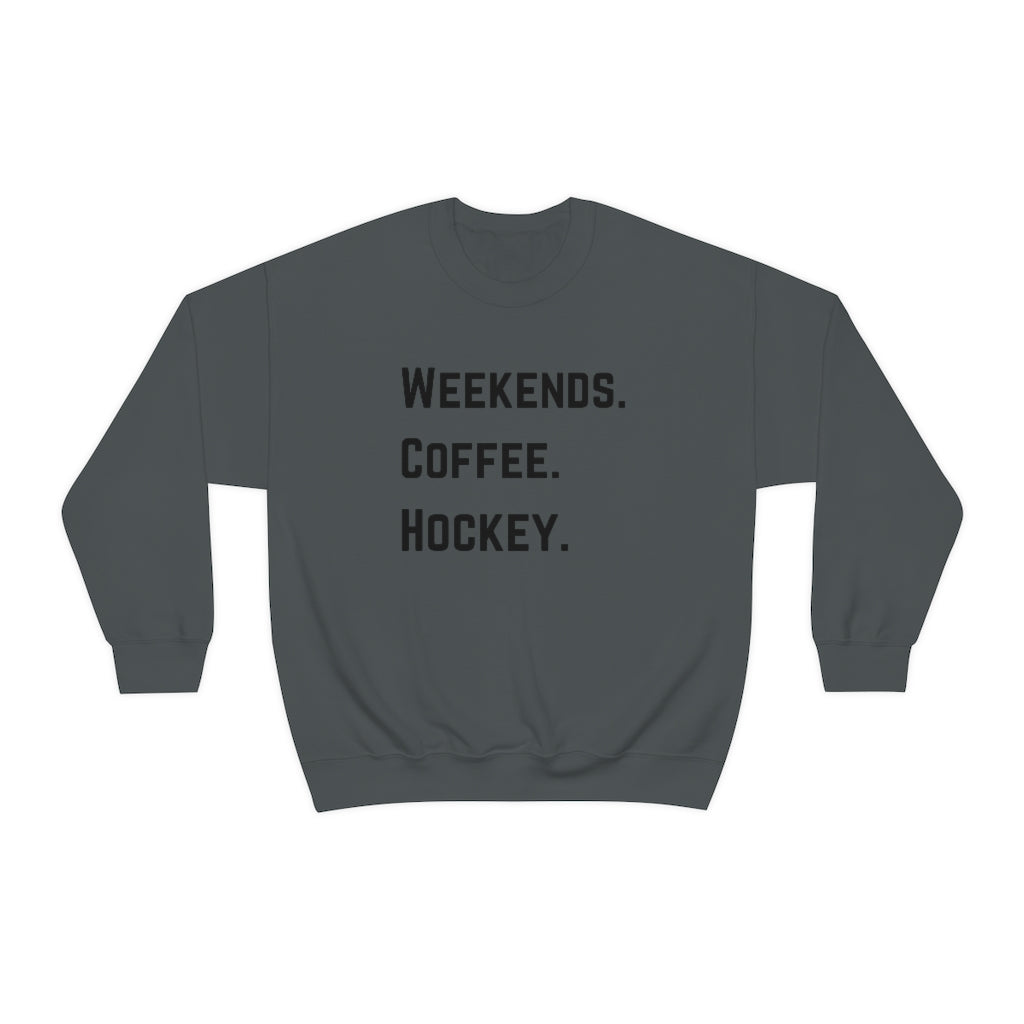 Weekends Coffee Hockey Mom Shirt, Hockey Sweatshirt, Vintage, Women's Hockey Sweatshirt, Sports, Beer, Tailgating, Wine, NHL