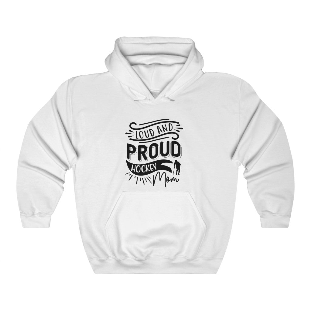 Loud and Proud Hockey Mom Gifts: Only Thing Tougher Than a Hockey Player Retro Vintage Unisex Heavy Blend Hooded Sweatshirt