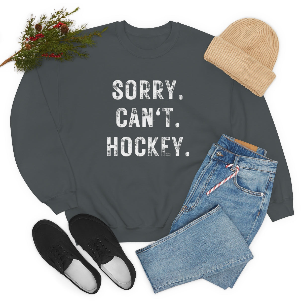 Hockey Season Funny Sweatshirt | Hockey Mom Shirt | Hockey Sweatshirt | Hockey Gifts | Sweaters for Women | Hockey Art