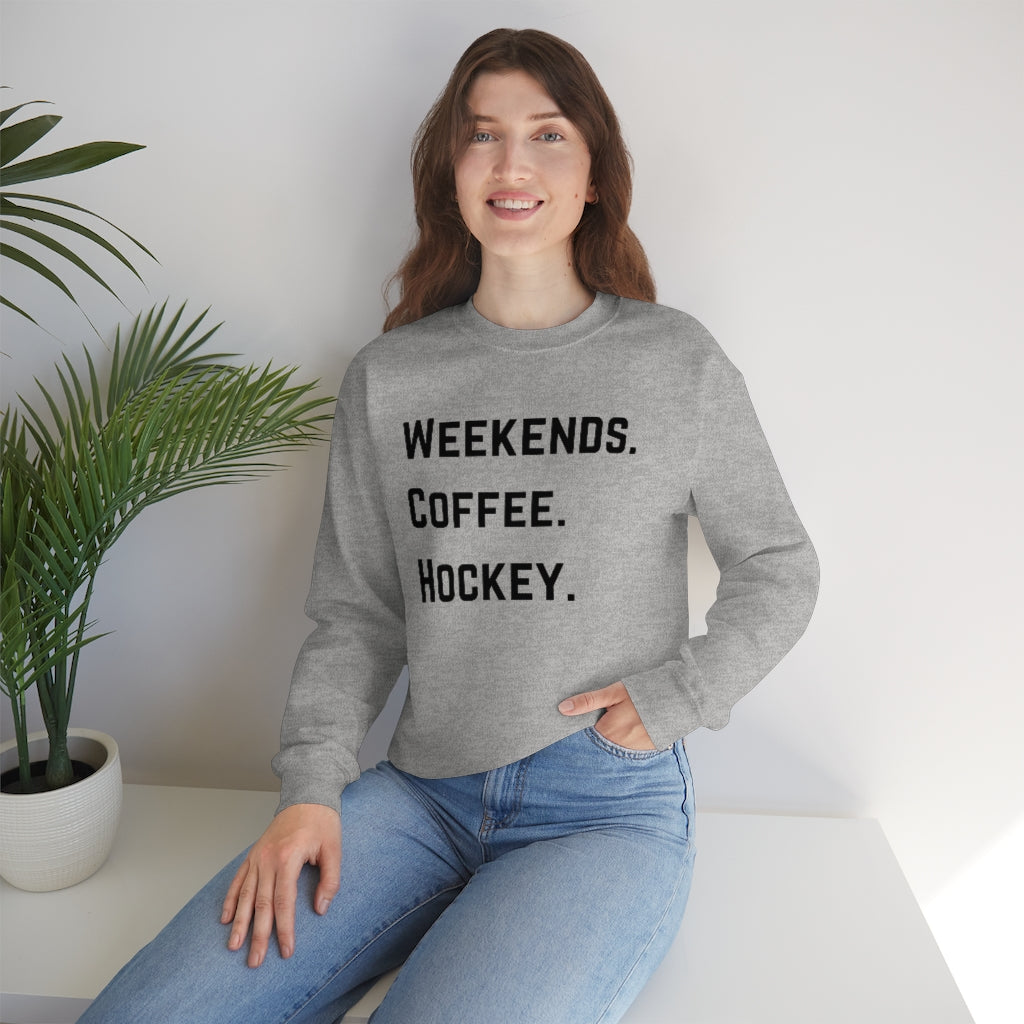 Weekends Coffee Hockey Mom Shirt, Hockey Sweatshirt, Vintage, Women's Hockey Sweatshirt, Sports, Beer, Tailgating, Wine, NHL