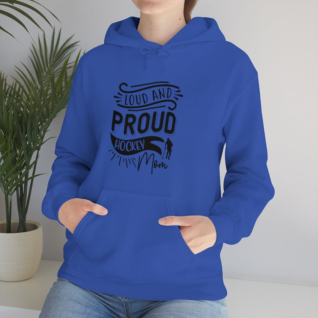 Loud and Proud Hockey Mom Gifts: Only Thing Tougher Than a Hockey Player Retro Vintage Unisex Heavy Blend Hooded Sweatshirt