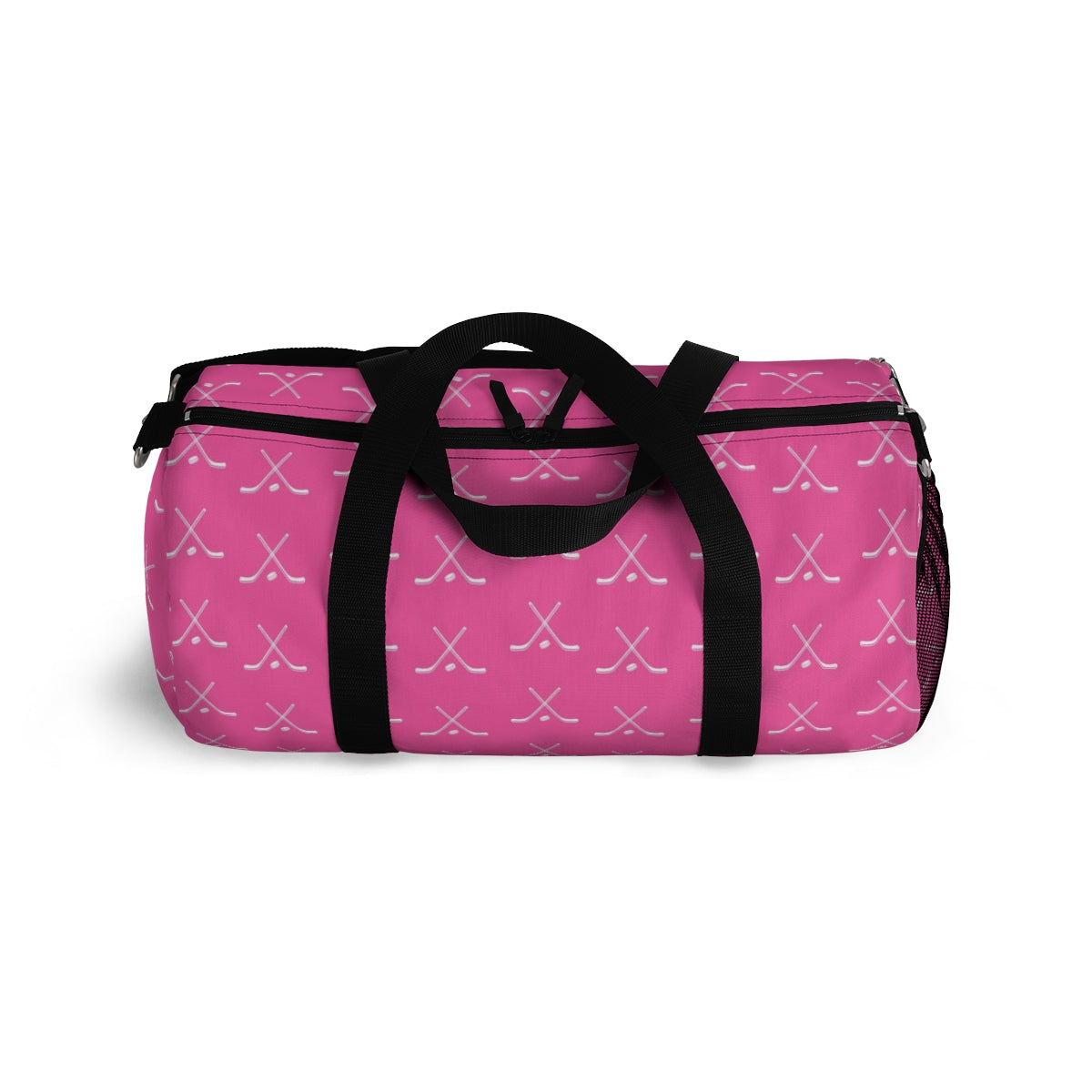 Hockey Gym Bag | Hockey Duffle Bag | Hockey Team Bags | Hockey Player Gift Pink and White, Girl Hockey Gift, Hockey Gifts for Girls