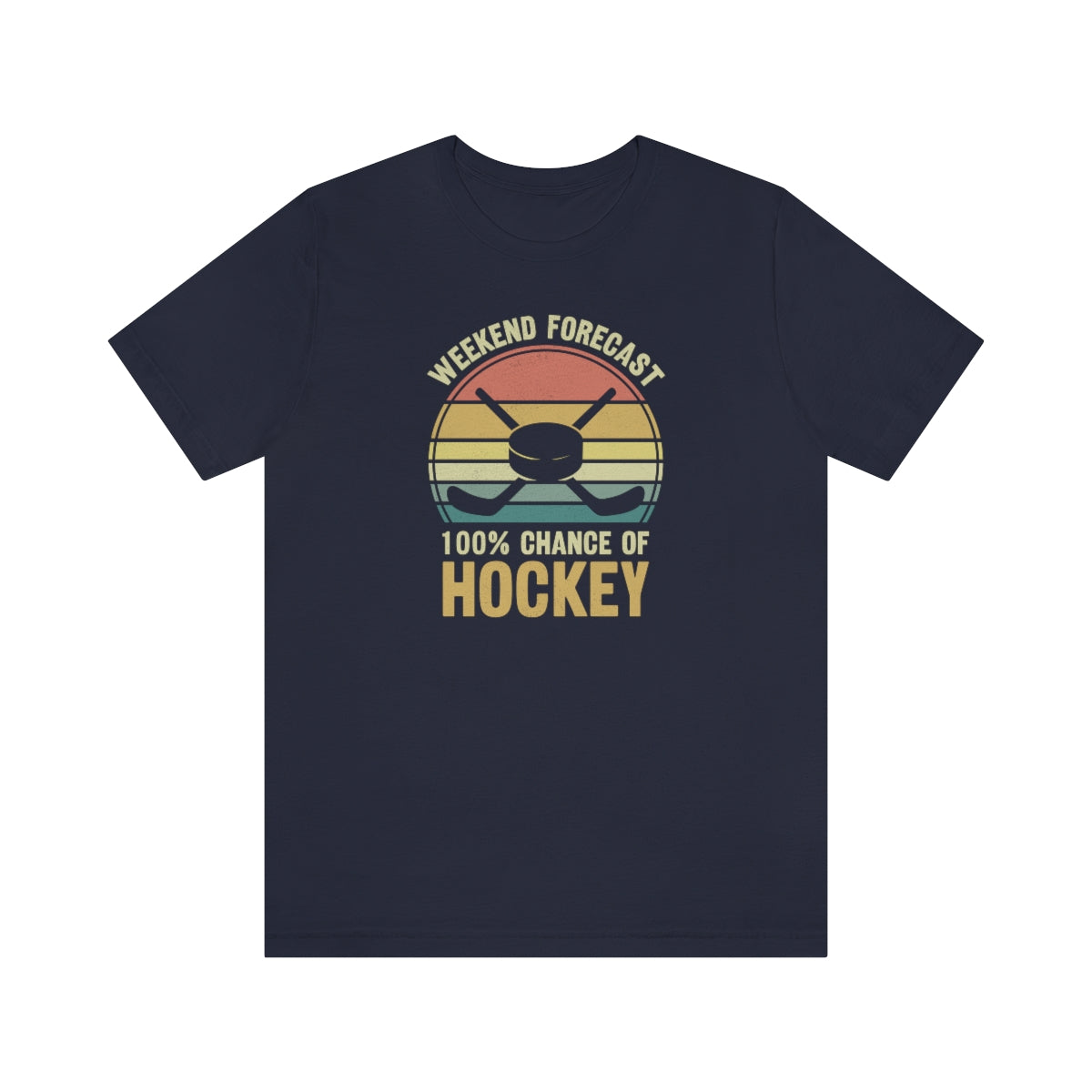 80's Retro Hockey Shirt | Vintage Eighties Hockey Gift For Men, Women & Kids Unisex Jersey Short Sleeve Tee, Hockey Mom, Hockey Dad