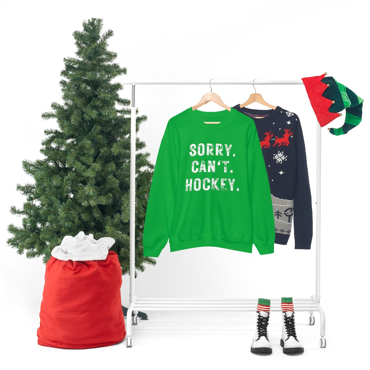 Hockey Season Funny Sweatshirt | Hockey Mom Shirt | Hockey Sweatshirt | Hockey Gifts | Sweaters for Women | Hockey Art