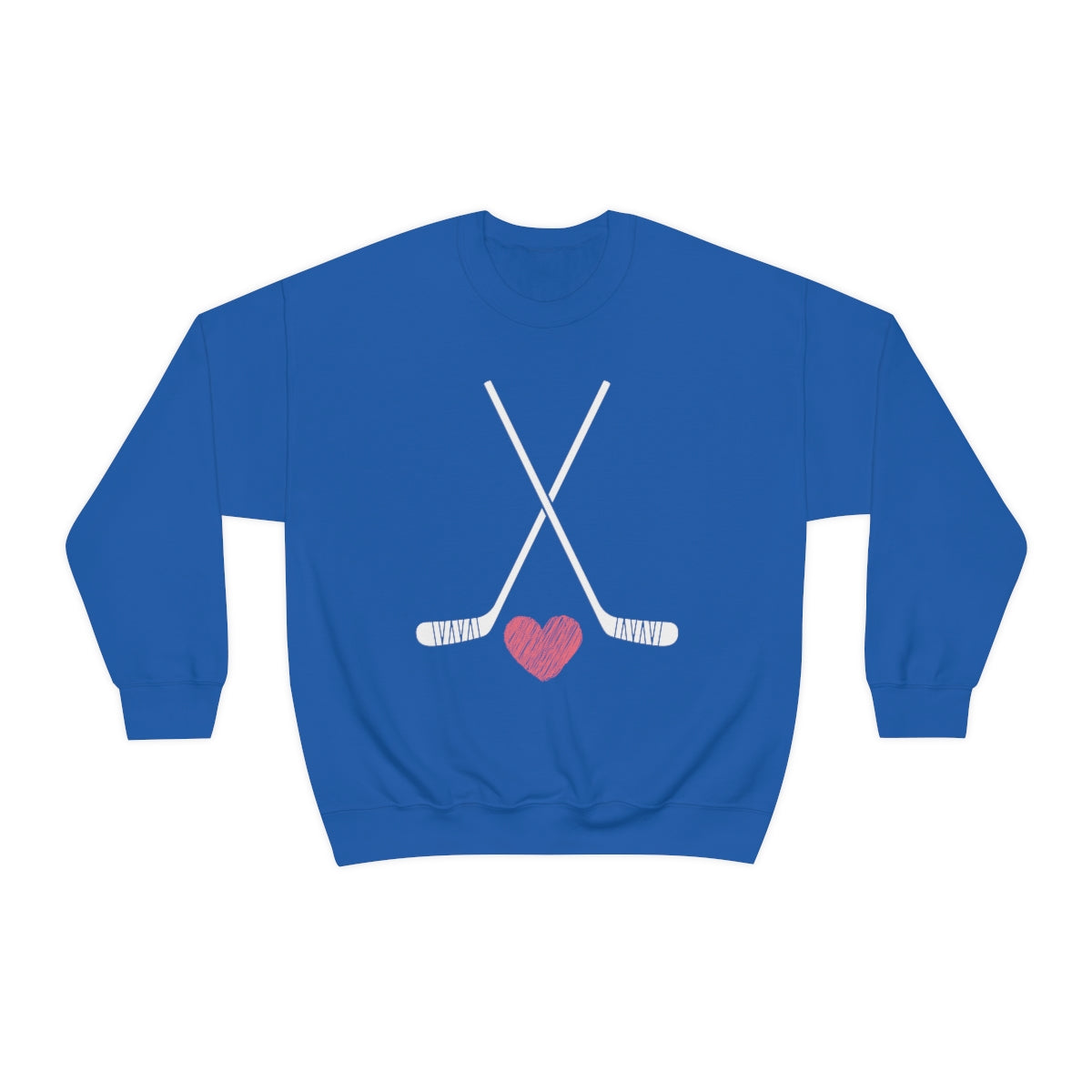 Hockey Stick Sweatshirt Heart Hockey Puck | Hockey Mom Shirt | Hockey Sweatshirt | Hockey Gifts | Sweaters for Women | Hockey Art