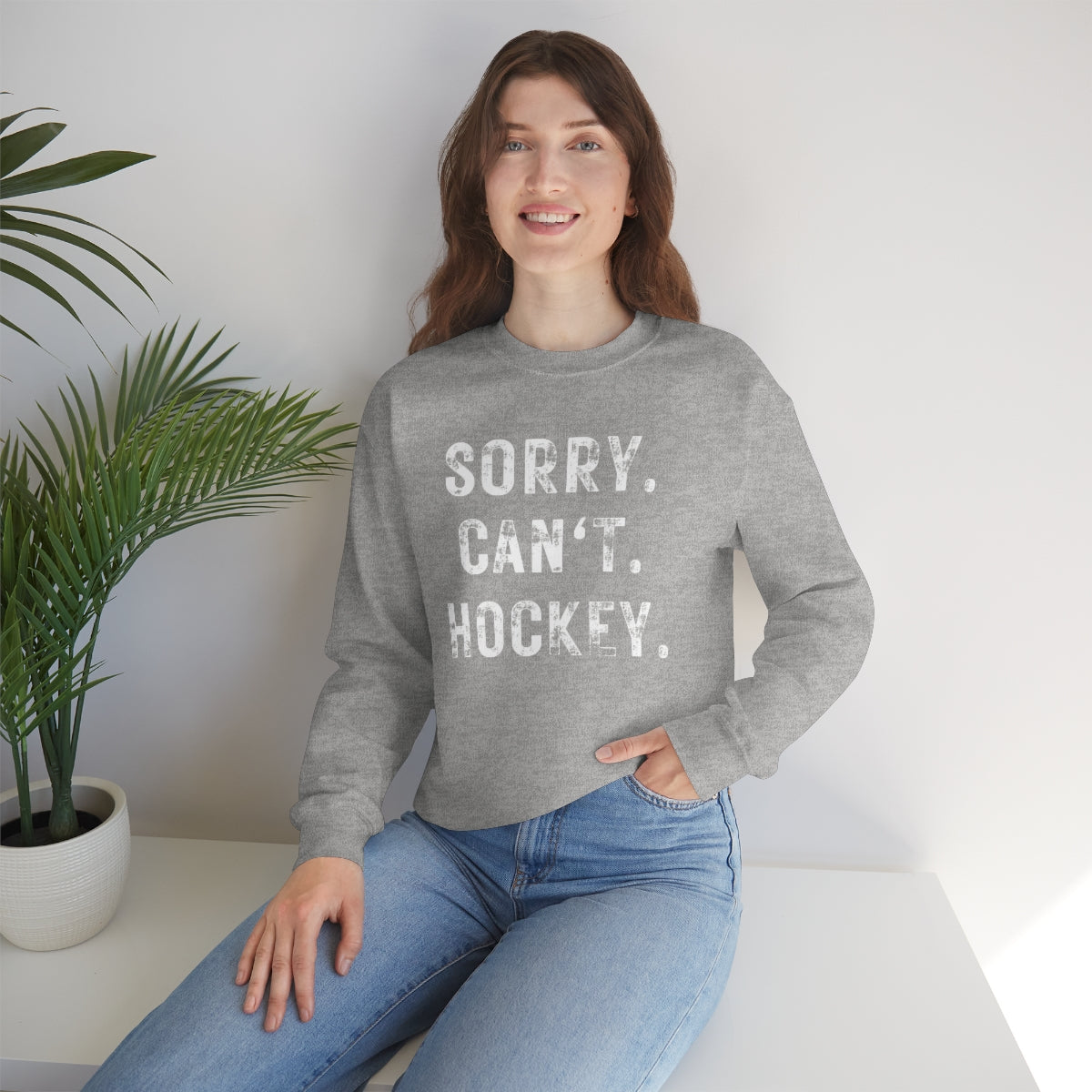 Hockey Season Funny Sweatshirt | Hockey Mom Shirt | Hockey Sweatshirt | Hockey Gifts | Sweaters for Women | Hockey Art