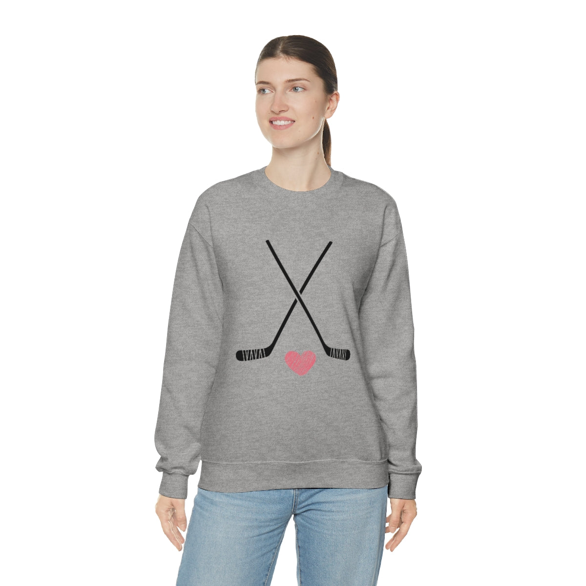 Hockey SweatShirt | Hockey Mom Shirt | Hockey Sweatshirt | SweatShirt Women | Hockey Gifts | Sweaters for Women | Hockey Art