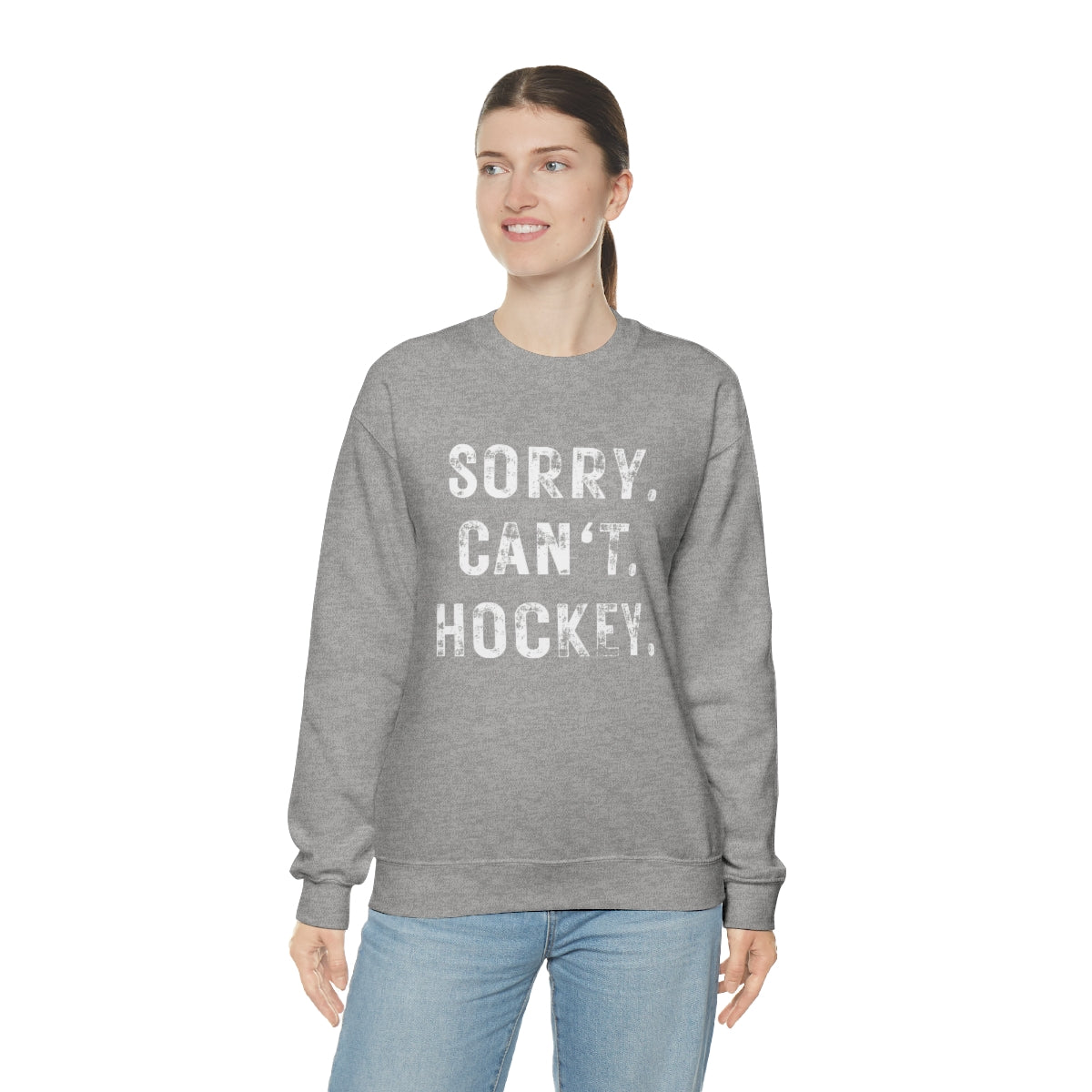 Hockey Season Funny Sweatshirt | Hockey Mom Shirt | Hockey Sweatshirt | Hockey Gifts | Sweaters for Women | Hockey Art