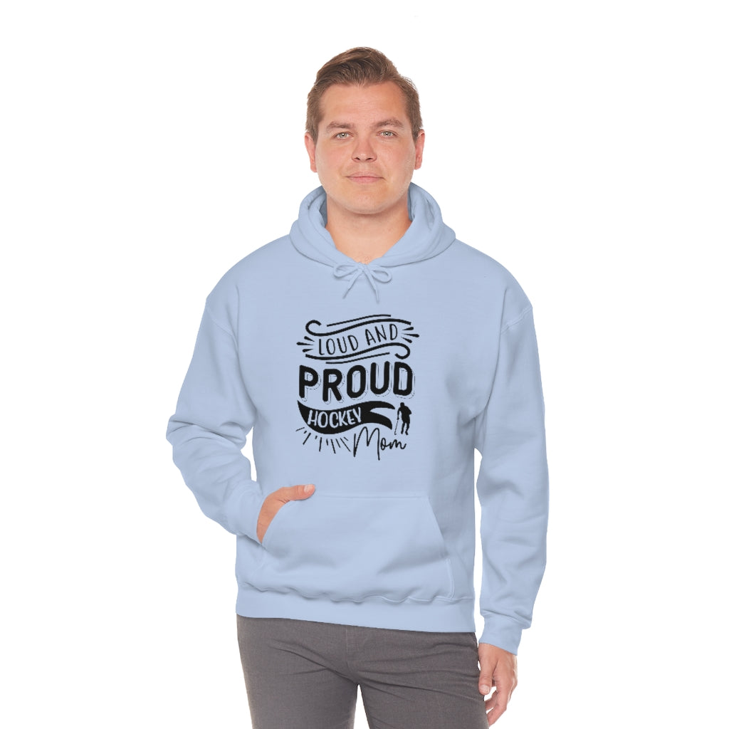 Loud and Proud Hockey Mom Gifts: Only Thing Tougher Than a Hockey Player Retro Vintage Unisex Heavy Blend Hooded Sweatshirt