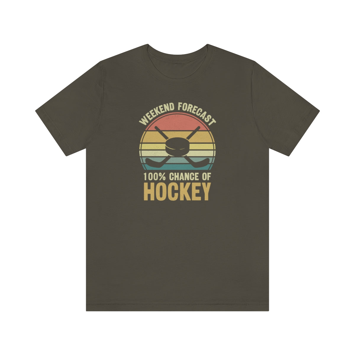 80's Retro Hockey Shirt | Vintage Eighties Hockey Gift For Men, Women & Kids Unisex Jersey Short Sleeve Tee, Hockey Mom, Hockey Dad