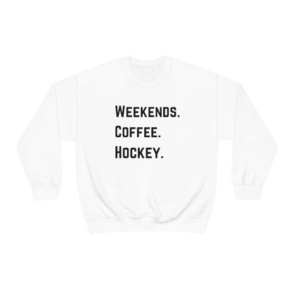 Weekends Coffee Hockey Mom Shirt, Hockey Sweatshirt, Vintage, Women's Hockey Sweatshirt, Sports, Beer, Tailgating, Wine, NHL