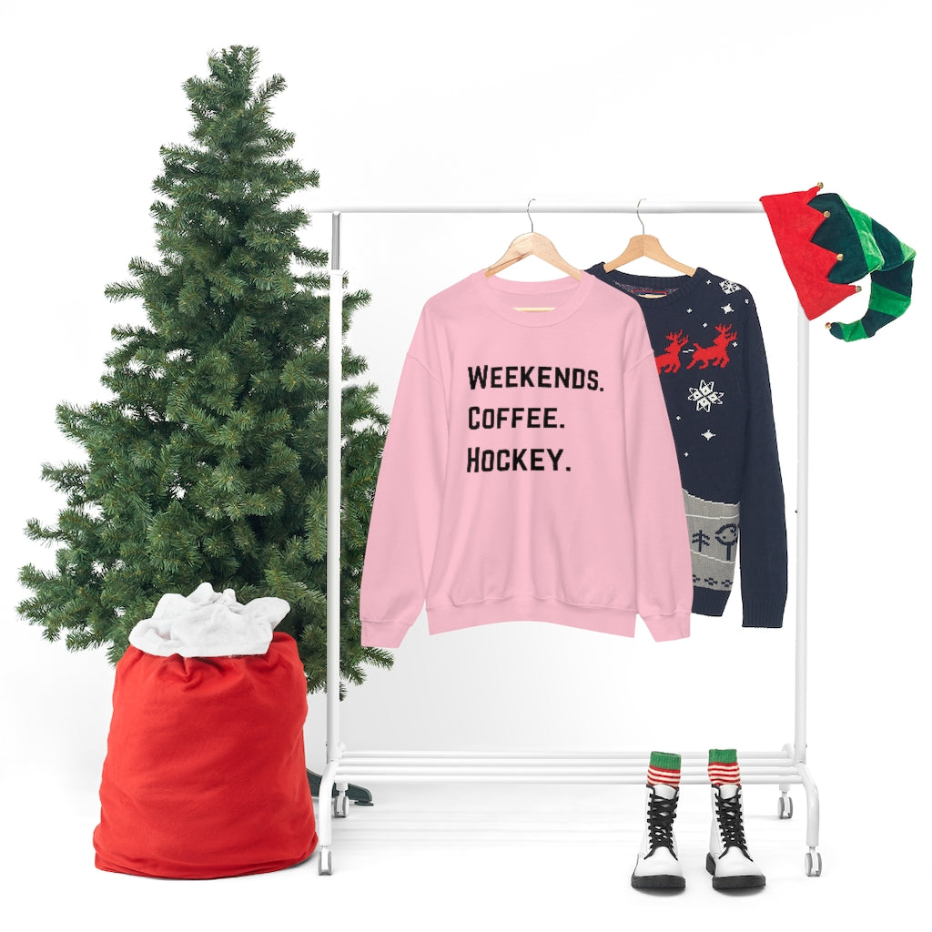 Weekends Coffee Hockey Mom Shirt, Hockey Sweatshirt, Vintage, Women's Hockey Sweatshirt, Sports, Beer, Tailgating, Wine, NHL