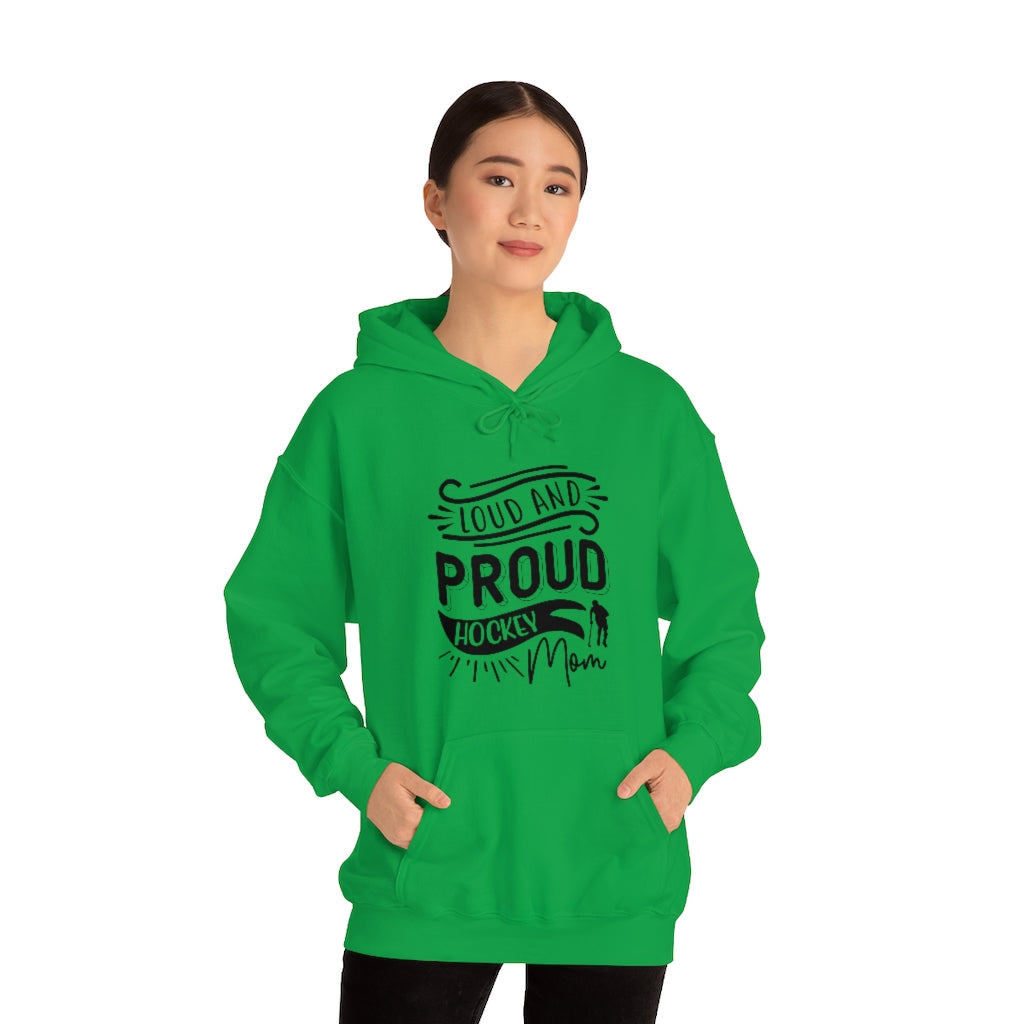 Loud and Proud Hockey Mom Gifts: Only Thing Tougher Than a Hockey Player Retro Vintage Unisex Heavy Blend Hooded Sweatshirt