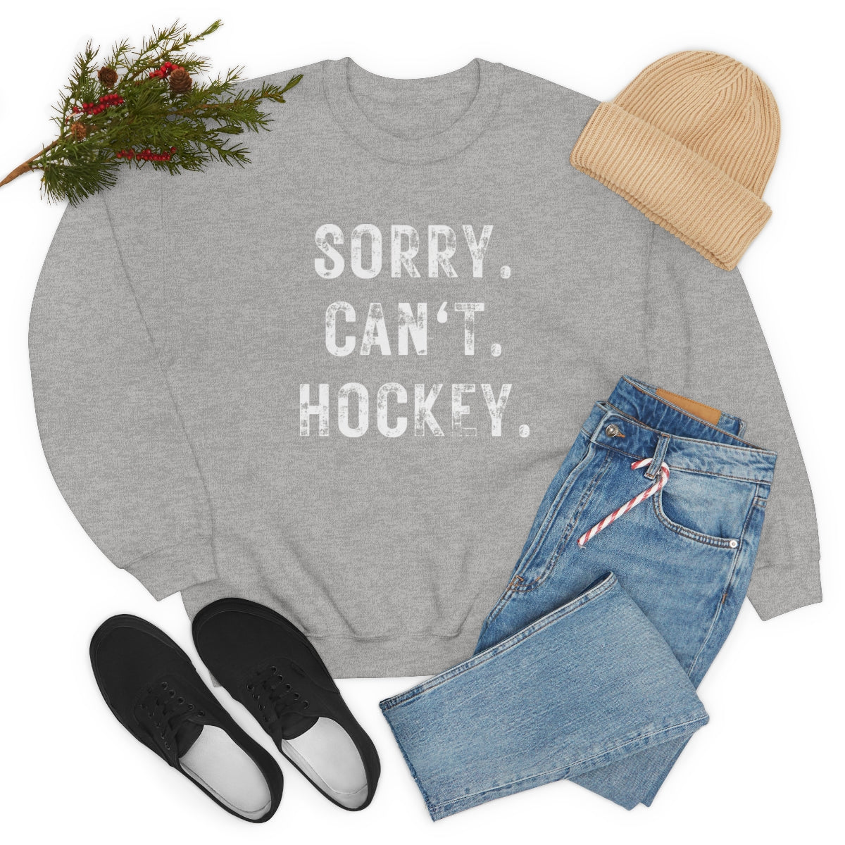 Hockey Season Funny Sweatshirt | Hockey Mom Shirt | Hockey Sweatshirt | Hockey Gifts | Sweaters for Women | Hockey Art