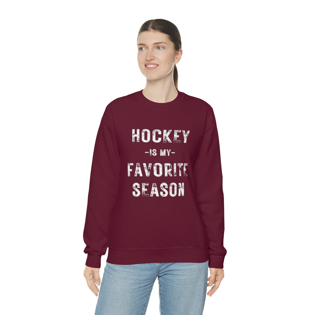 Hockey is my Favorite Season Sweatshirt, Hockey Sweatshirt, Vintage, Women's Hockey Sweatshirt, Sports, Beer, Tailgating, Wine, NHL