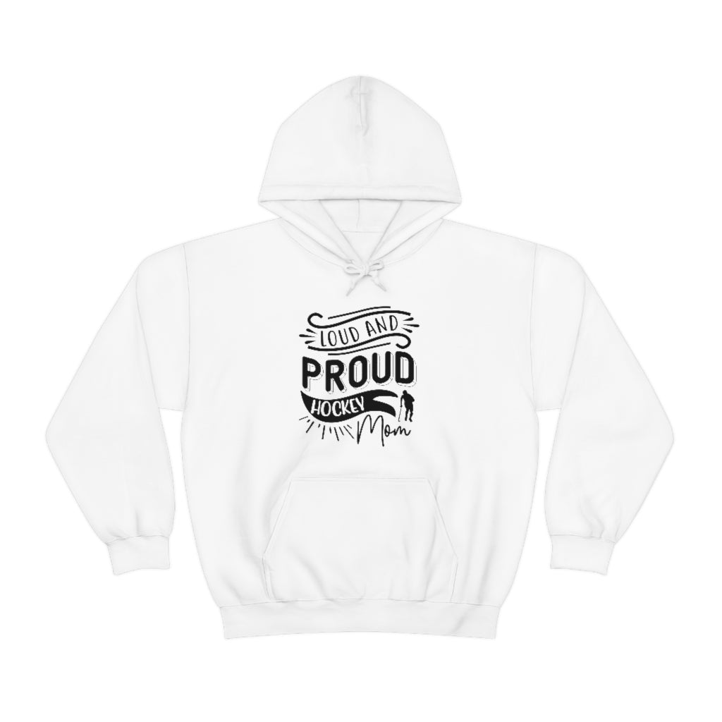 Loud and Proud Hockey Mom Gifts: Only Thing Tougher Than a Hockey Player Retro Vintage Unisex Heavy Blend Hooded Sweatshirt