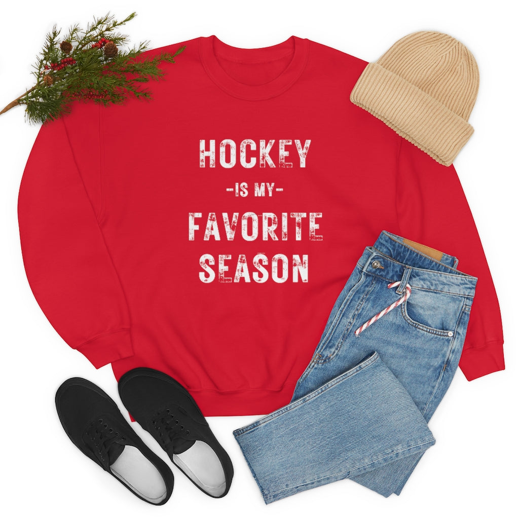 Hockey is my Favorite Season Sweatshirt, Hockey Sweatshirt, Vintage, Women's Hockey Sweatshirt, Sports, Beer, Tailgating, Wine, NHL