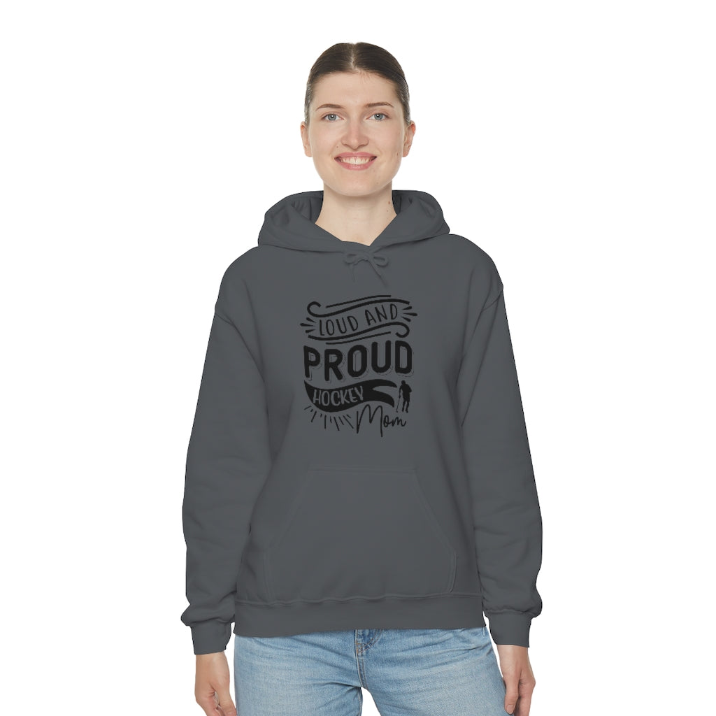 Loud and Proud Hockey Mom Gifts: Only Thing Tougher Than a Hockey Player Retro Vintage Unisex Heavy Blend Hooded Sweatshirt