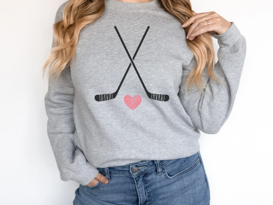 Hockey SweatShirt | Hockey Mom Shirt | Hockey Sweatshirt | SweatShirt Women | Hockey Gifts | Sweaters for Women | Hockey Art