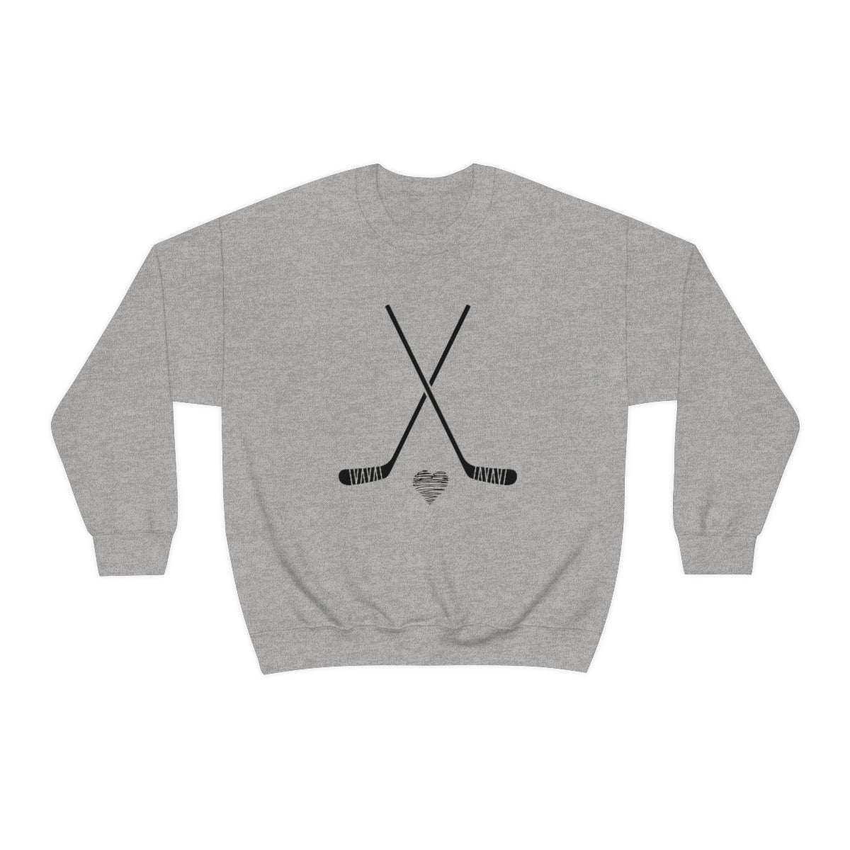 Hockey SweatShirt Heart Sticks | Hockey Mom Shirt | Hockey Sweatshirt | SweatShirt Women | Hockey Gifts | Sweaters for Women | Hockey Art