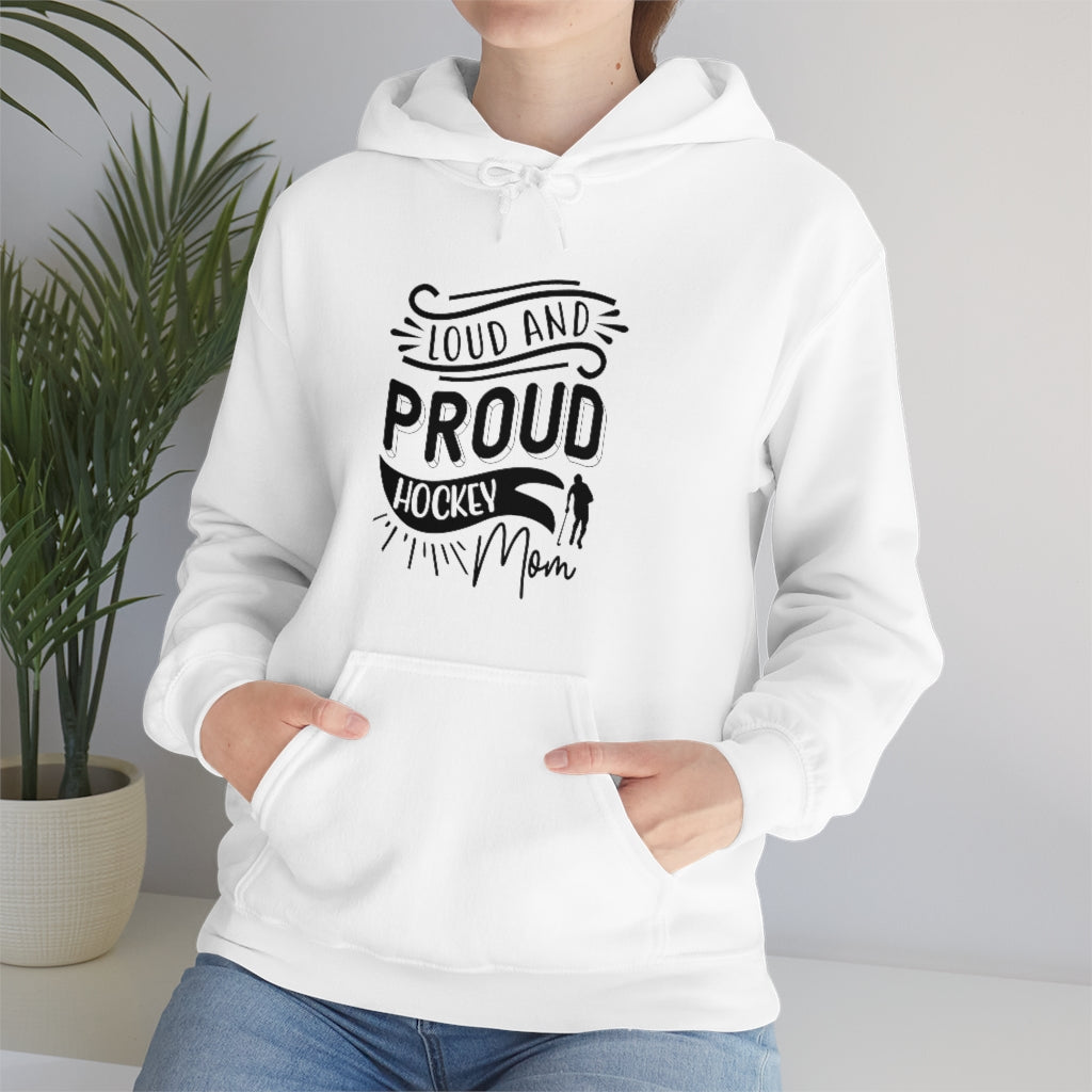 Loud and Proud Hockey Mom Gifts: Only Thing Tougher Than a Hockey Player Retro Vintage Unisex Heavy Blend Hooded Sweatshirt