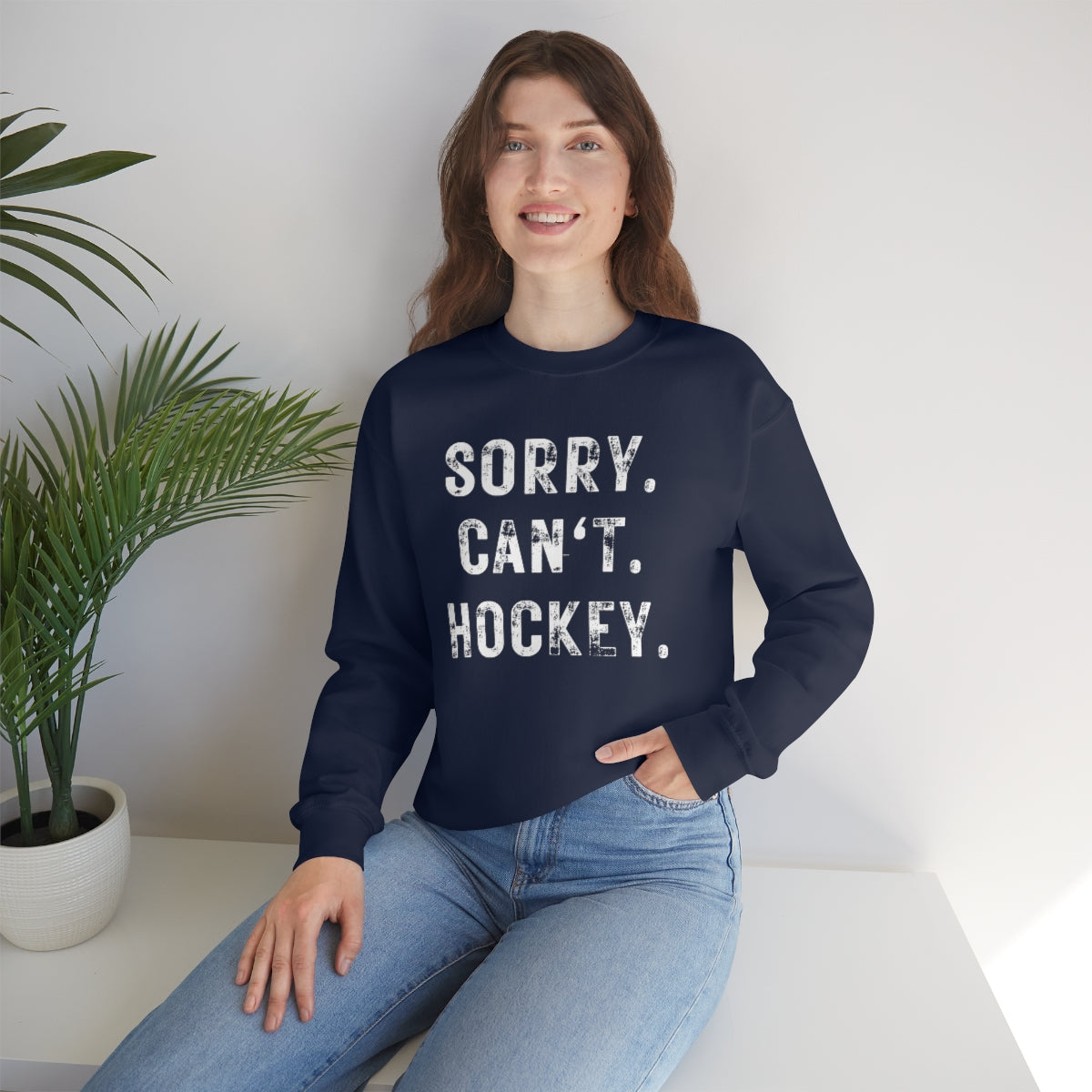 Hockey Season Funny Sweatshirt | Hockey Mom Shirt | Hockey Sweatshirt | Hockey Gifts | Sweaters for Women | Hockey Art