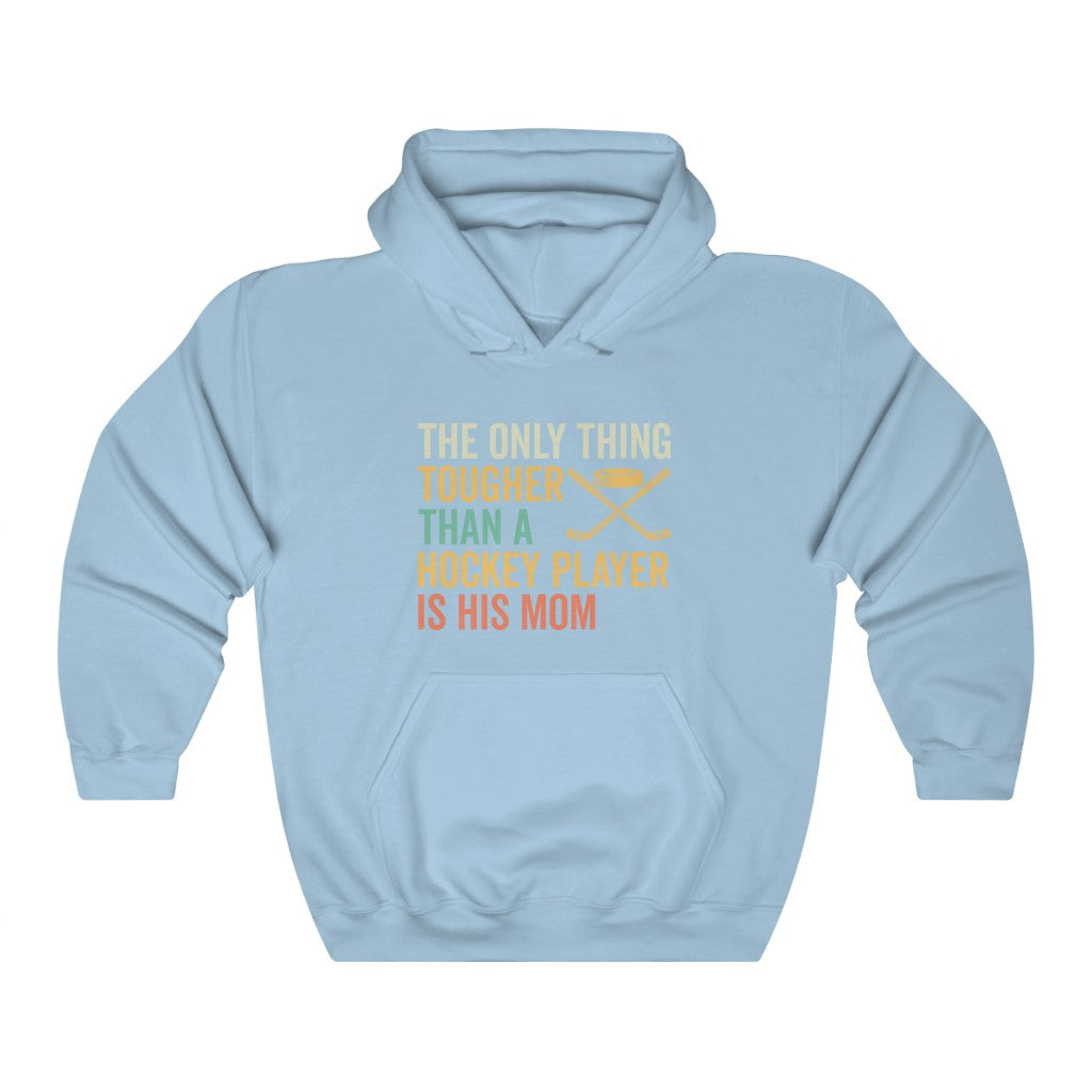 Hockey Mom Gifts: Only Thing Tougher Than a Hockey Player Retro Vintage Unisex Heavy Blend Hooded Sweatshirt