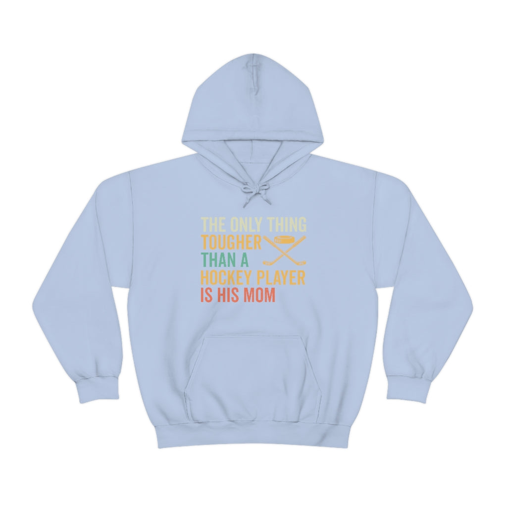 Hockey Mom Gifts: Only Thing Tougher Than a Hockey Player Retro Vintage Unisex Heavy Blend Hooded Sweatshirt