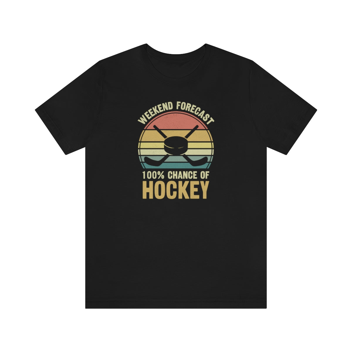 80's Retro Hockey Shirt | Vintage Eighties Hockey Gift For Men, Women & Kids Unisex Jersey Short Sleeve Tee, Hockey Mom, Hockey Dad