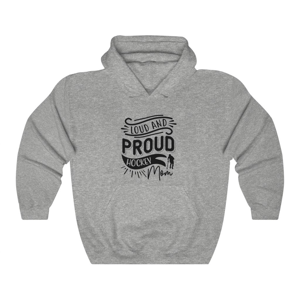 Loud and Proud Hockey Mom Gifts: Only Thing Tougher Than a Hockey Player Retro Vintage Unisex Heavy Blend Hooded Sweatshirt