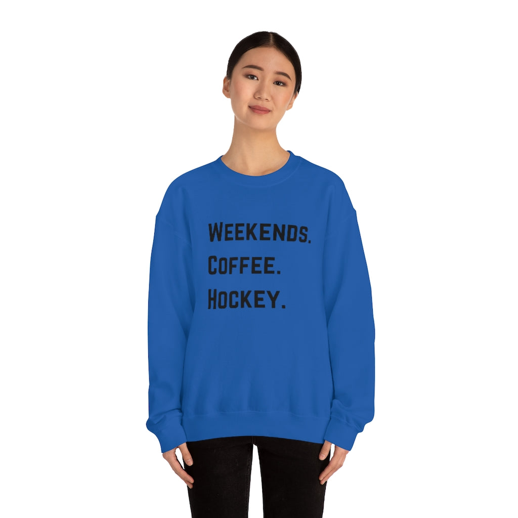 Weekends Coffee Hockey Mom Shirt, Hockey Sweatshirt, Vintage, Women's Hockey Sweatshirt, Sports, Beer, Tailgating, Wine, NHL