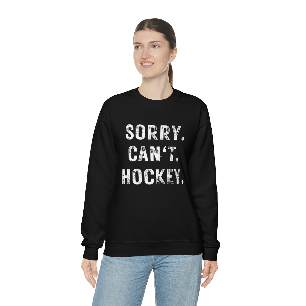 Hockey Season Funny Sweatshirt | Hockey Mom Shirt | Hockey Sweatshirt | Hockey Gifts | Sweaters for Women | Hockey Art