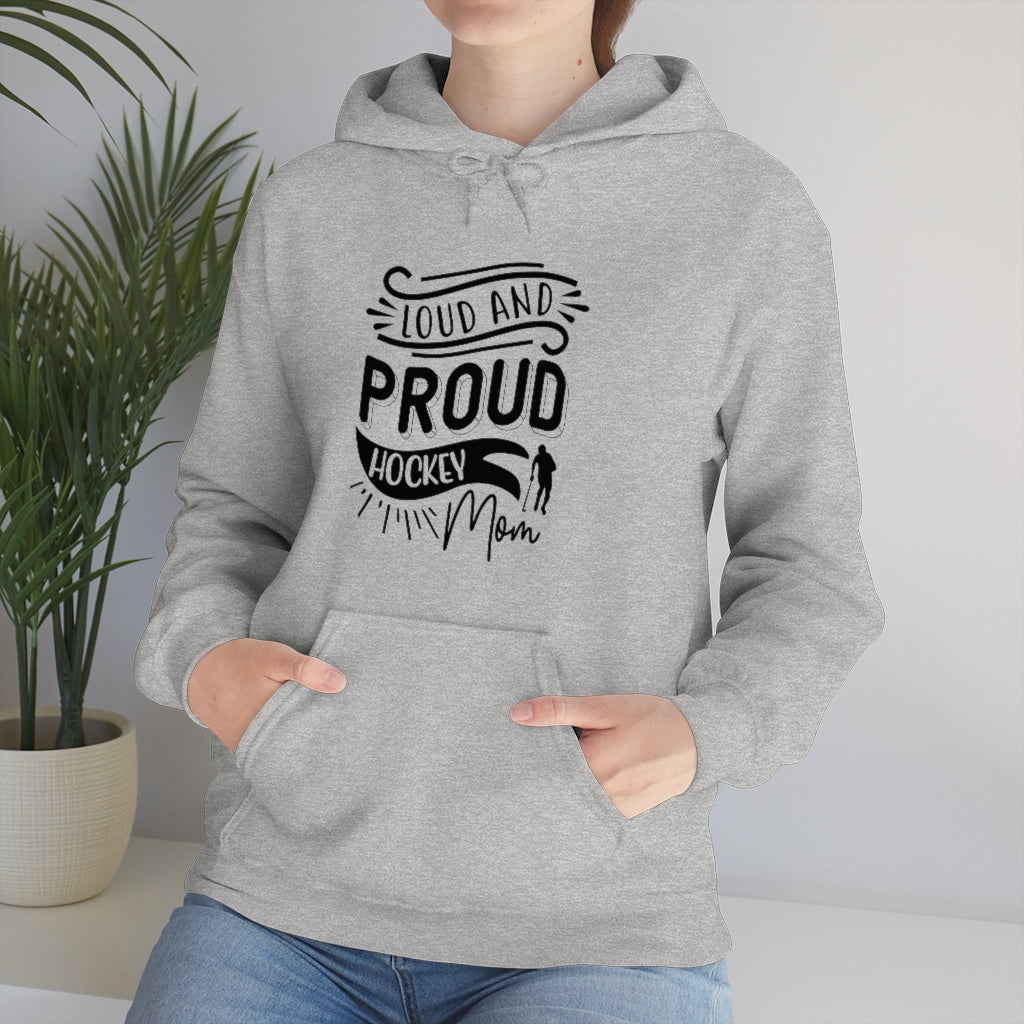 Loud and Proud Hockey Mom Gifts: Only Thing Tougher Than a Hockey Player Retro Vintage Unisex Heavy Blend Hooded Sweatshirt