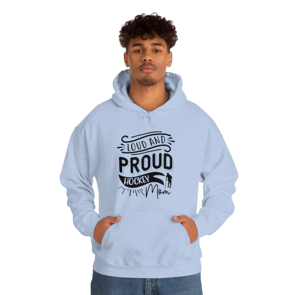 Loud and Proud Hockey Mom Gifts: Only Thing Tougher Than a Hockey Player Retro Vintage Unisex Heavy Blend Hooded Sweatshirt